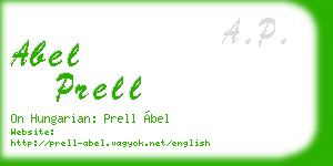 abel prell business card